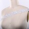 1 Yard White Beaded Floral Bridal Lace Trim for Wedding Gowns Veils and Evening Dresses 1.5 Inch wide